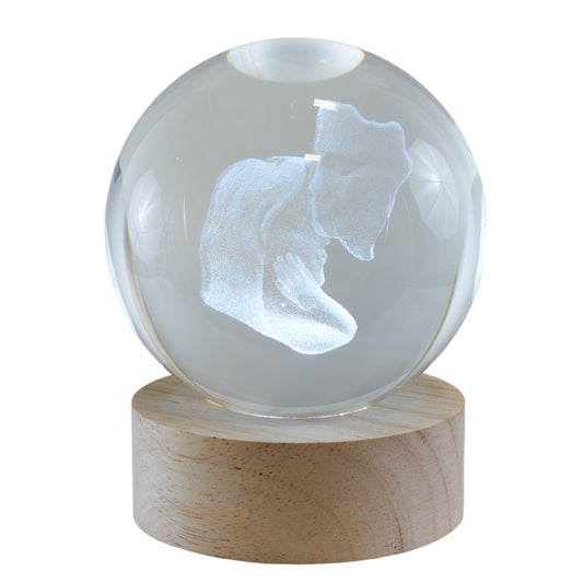 Bomboniera Lampada Sfera Coppia Sposi con base Melograno