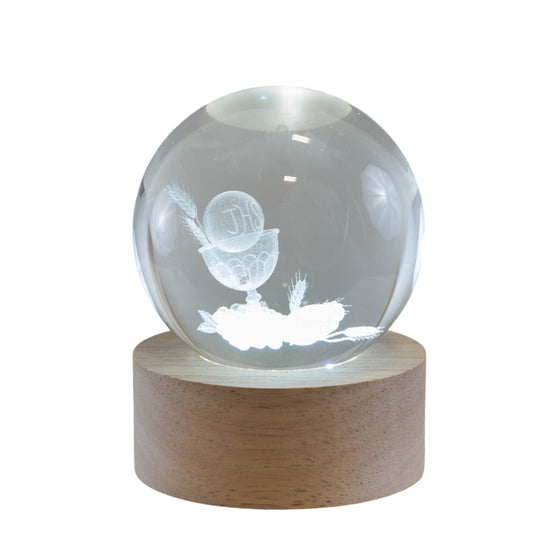 Bomboniera Lampada Globo Calice con base Melograno