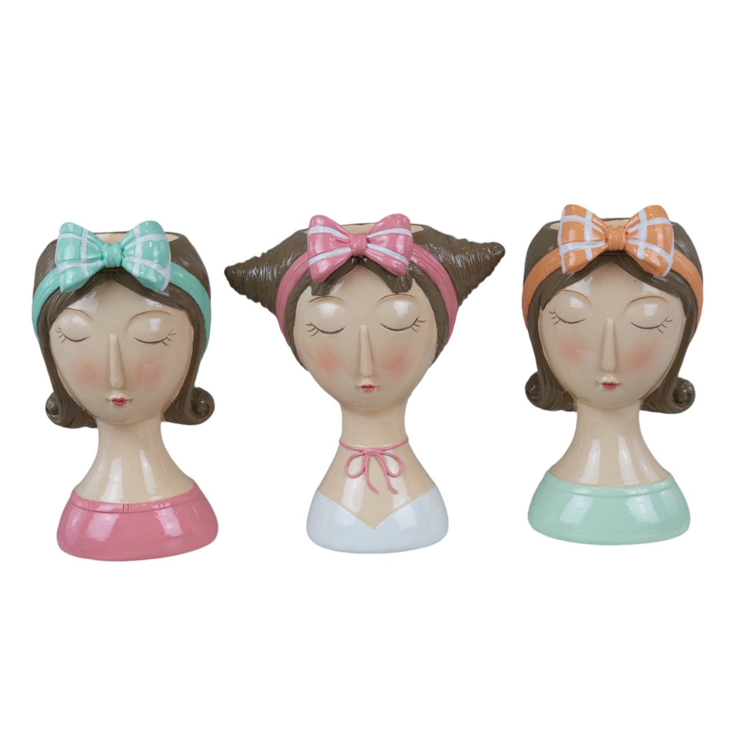 Favor Vase Face Little Girl Flowers CBR