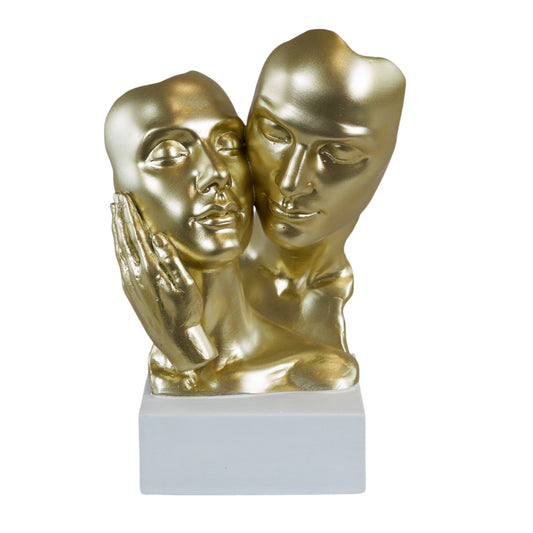 Bomboniera Gold Busto Coppia Abbracci Melograno