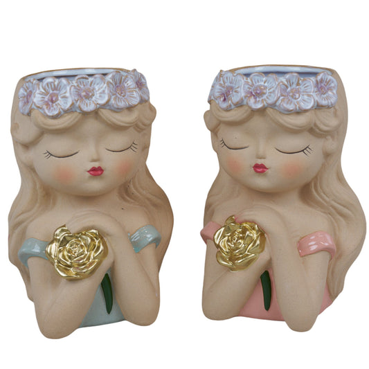 Bomboniera Vaso Busto Ragazza Melograno