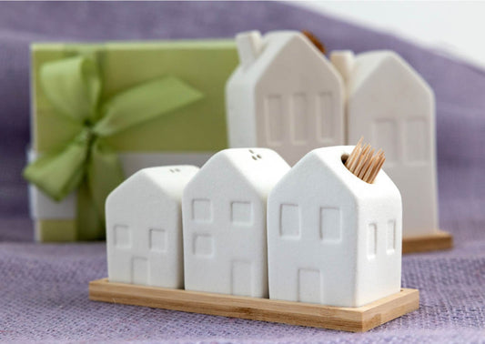 Bomboniera Casa Porta Stecchini Porcellana Margot