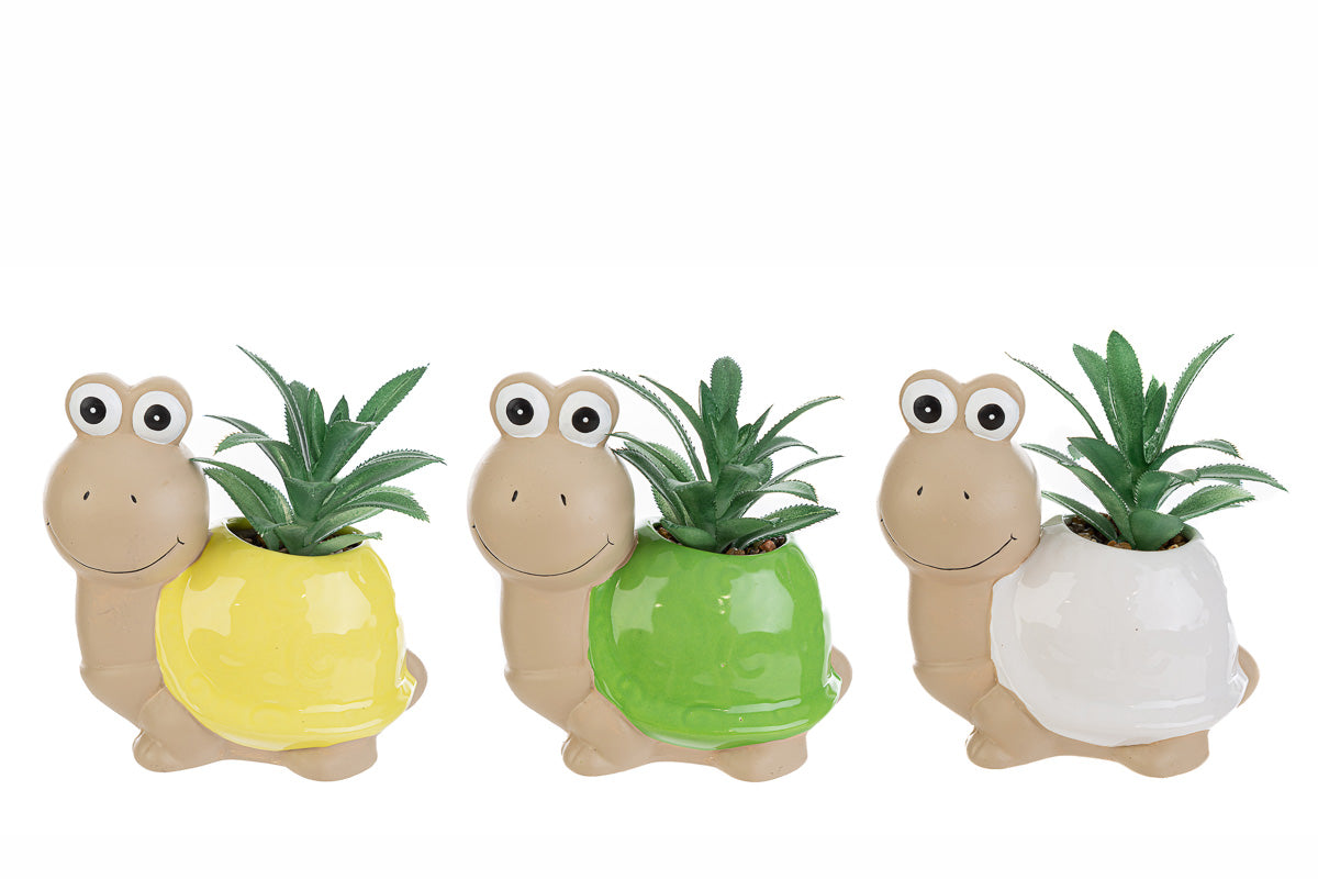 Ceramic Turtle Favor Artificial Plant The Stars