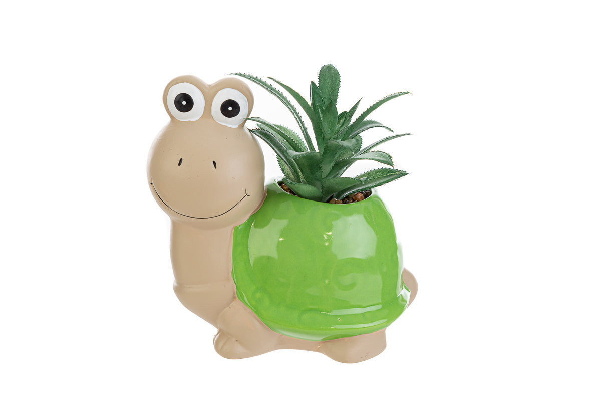 Ceramic Turtle Favor Artificial Plant The Stars
