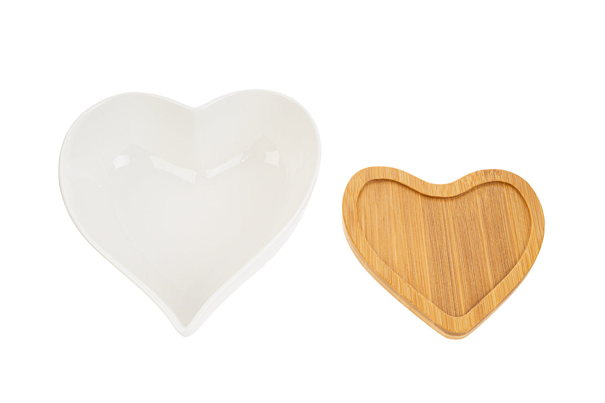 Bomboniera Ciotola Cuore Porcellana Le Stelle