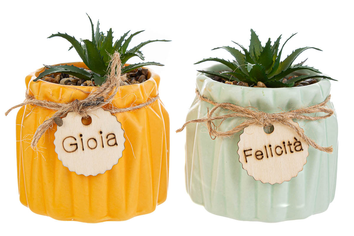 Plante Artificielle Pot Céramique Favour Le Stelle
