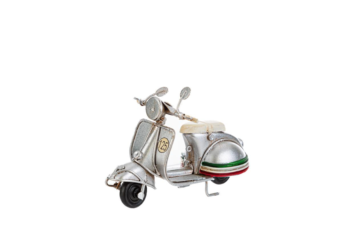 Bomboniera Moto 125 Metallo Colore Argento Le Stelle