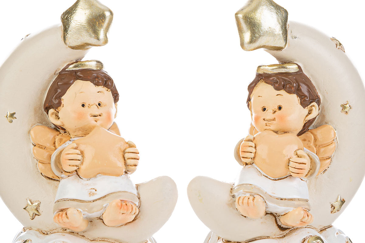 Favor Angel on the Moon Resin Stars (Led)