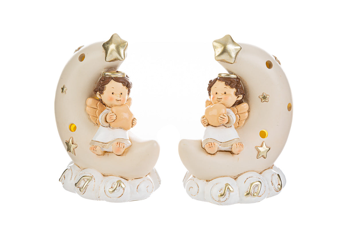 Favor Angel on the Moon Resin Stars (Led)