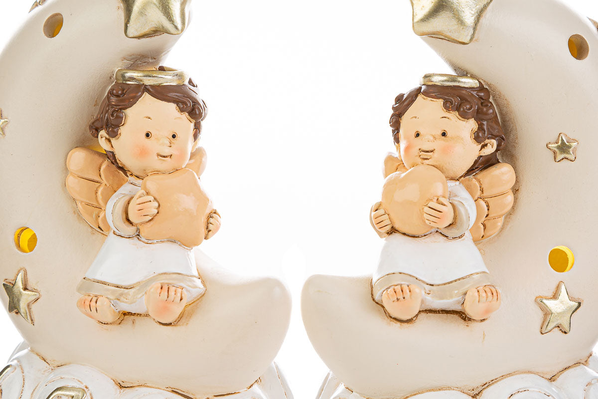 Favor Angel on the Moon Resin Stars (Led)