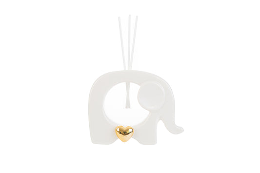 Bomboniera Profumatore Elefante Bianco Porcellana Le Stelle