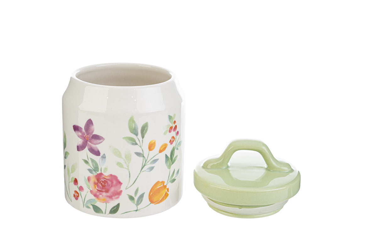 Favor Jar Flowers Porcelain Stars