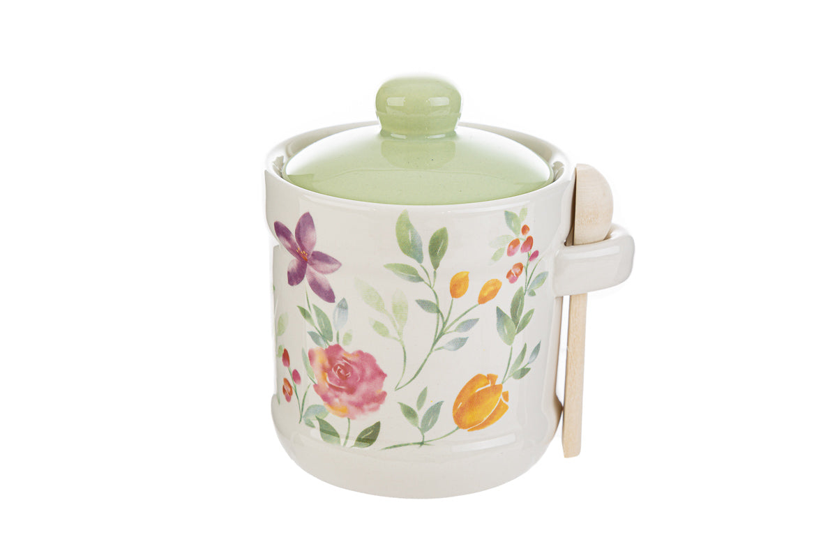 Favor Sugar Bowl Flowers Porcelain Stars