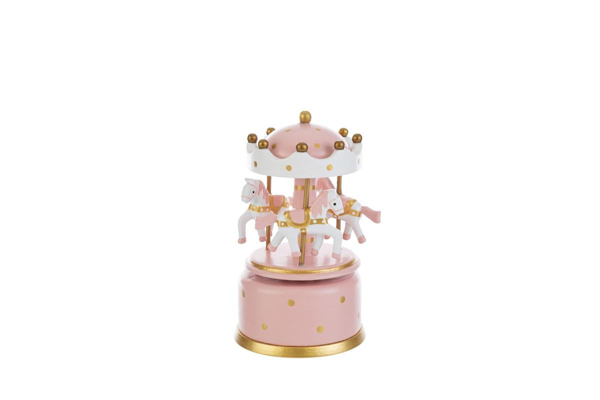 Favor Wooden Carillon Carousel Celestial Stars with Shopper