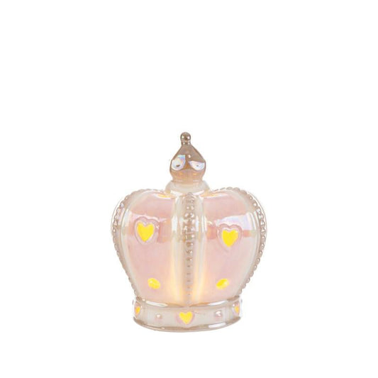 Bomboniera Corona LED Cleste o Rosa Porcellana con Shopper Le Stelle