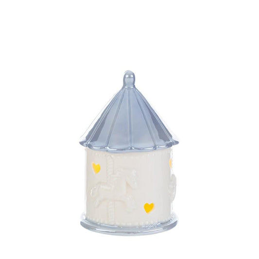 Bomboniera Giostrina LED Celeste o Rosa Porcellana con Astuccio Le Stelle