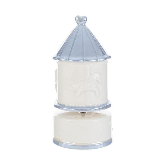 Bomboniera Carillon Giostrina Celeste o Rosa Porcellana con Astuccio Le Stelle