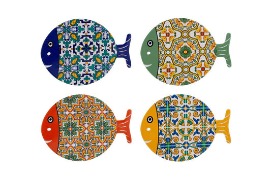 Bomboniera Poggiapentola Pesciolino Ceramica Le Stelle