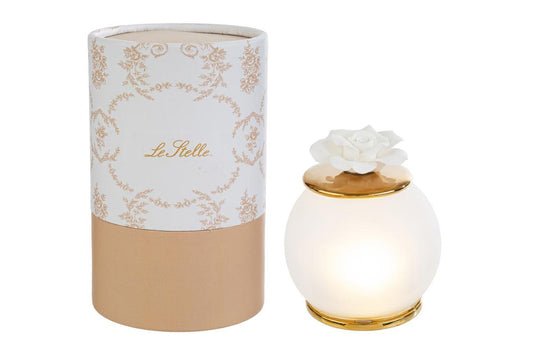 Bomboniera Lampada LED Fiore Rosa con Astuccio Le Stelle