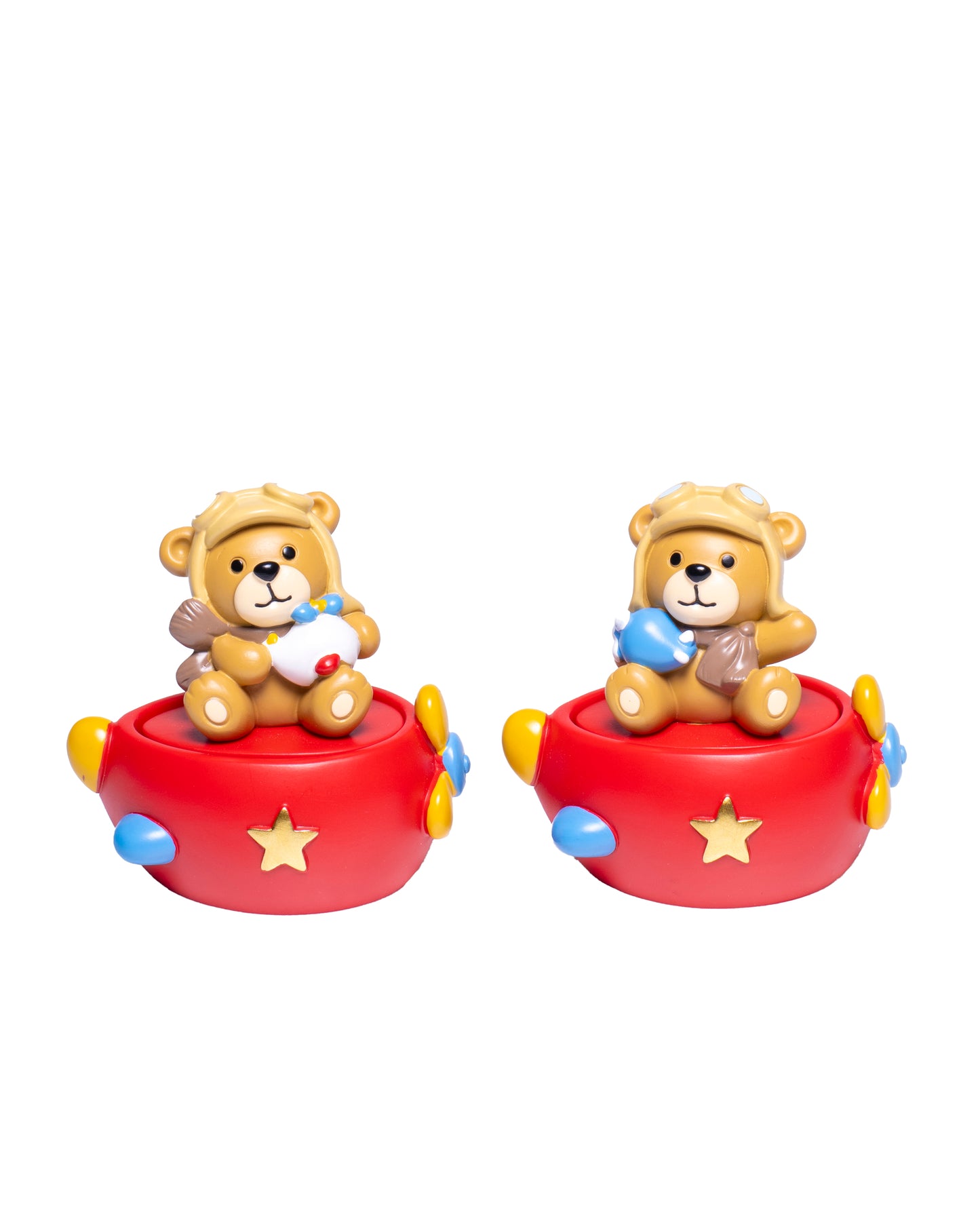 Margot Resin Teddy Bear Aviator Box Favor