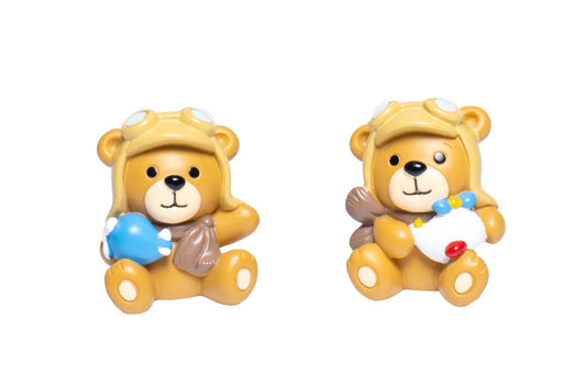 Bomboniera o Segnaposto Calamita Magnete Orsetto Aviatore Margot