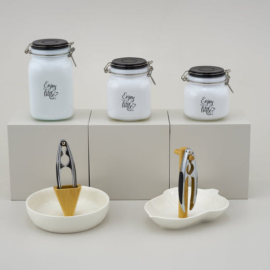 Bomboniera Set Schiaccianoci e Cesto Melograno