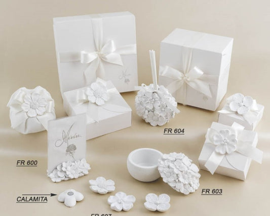 Wedding Favor Box Ceramic Flowers Margot