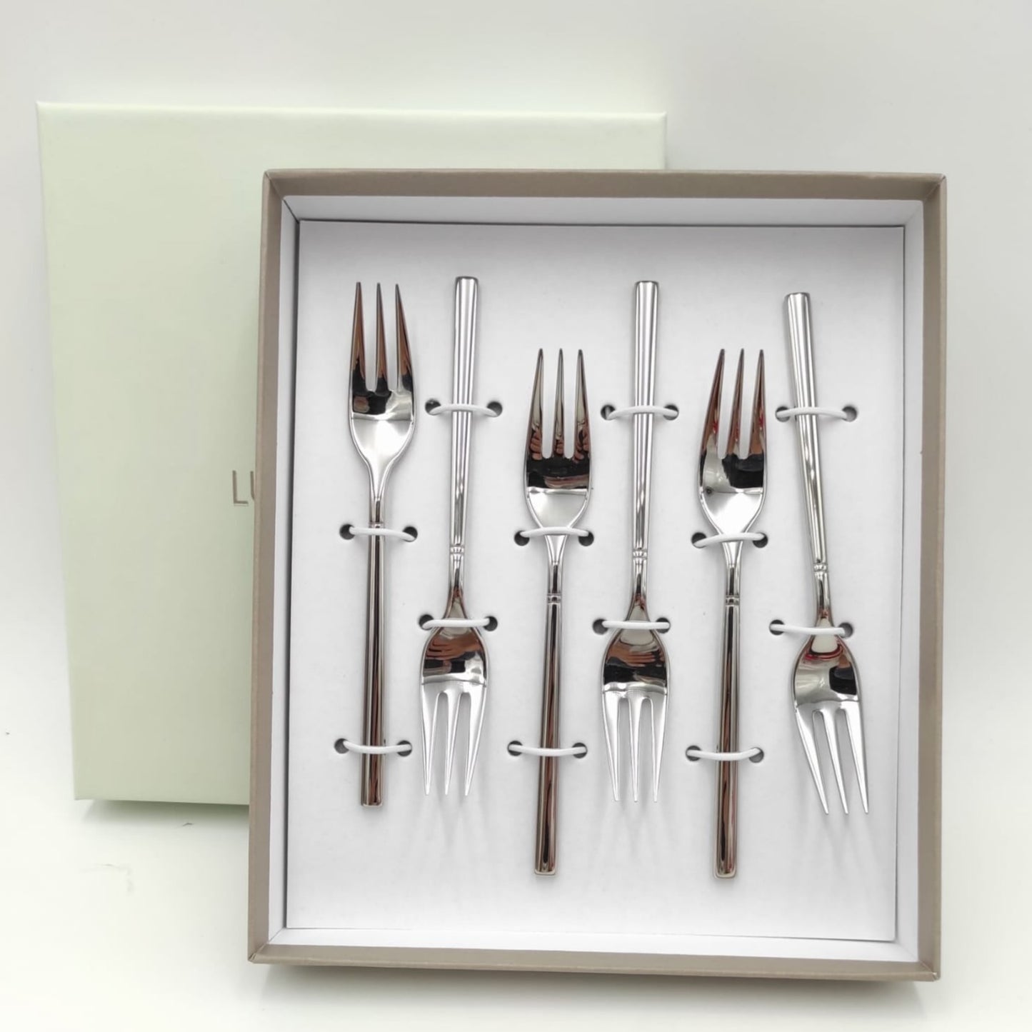 Favor Set of Assorted Metal Circus Forks with Stars