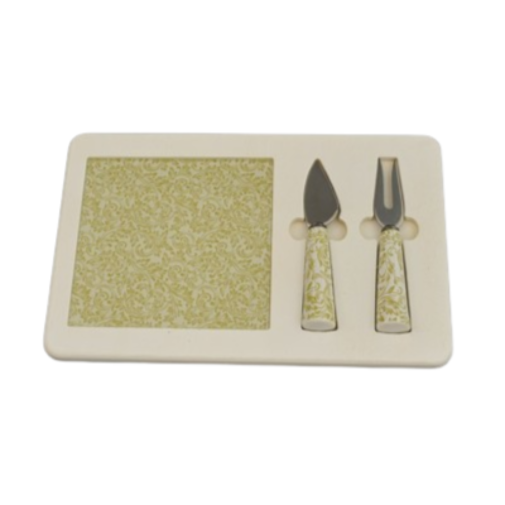 Favour Planche à découper Set 2 Pièces Fromage Céramique CBR
