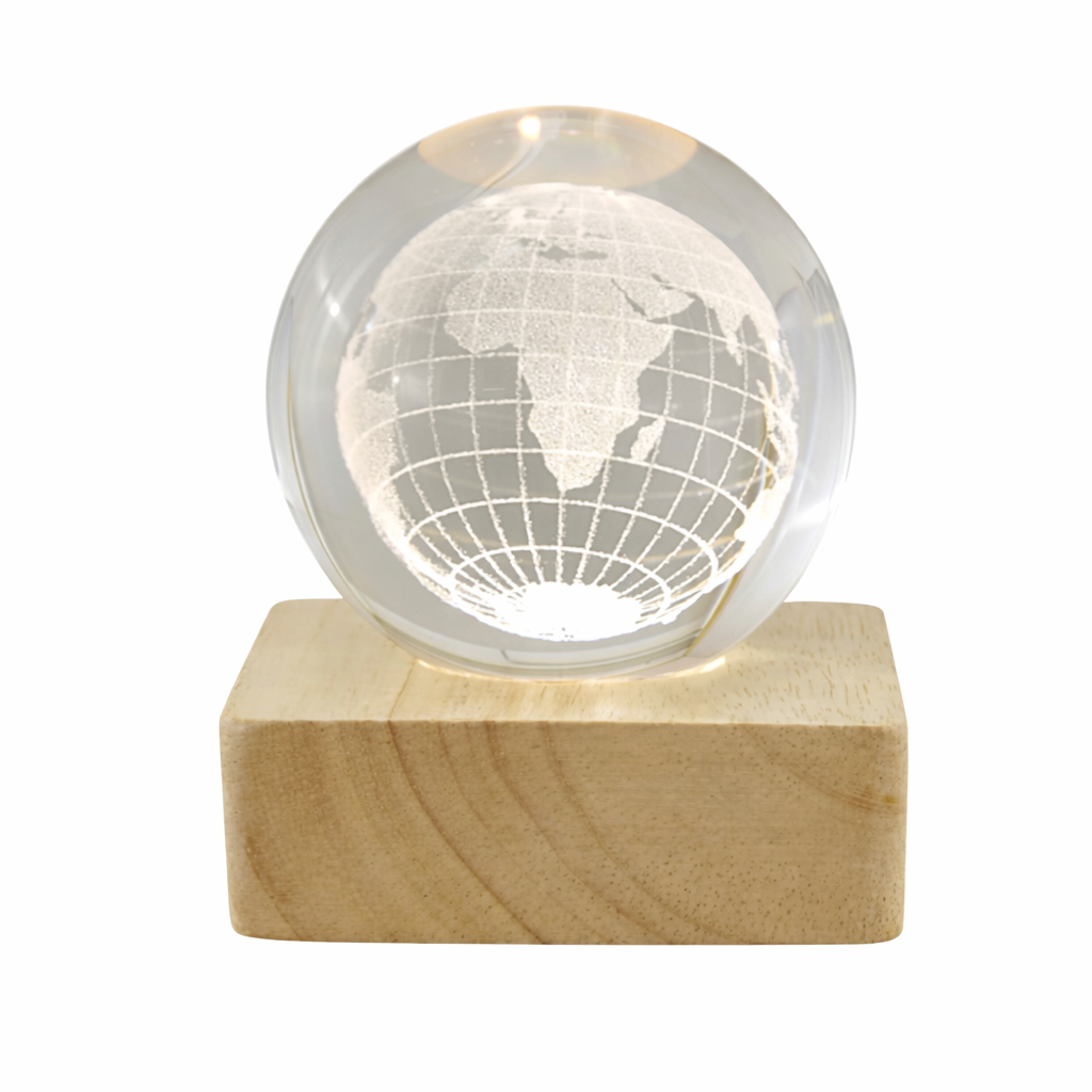 Bomboniera Lampada a Batteria Sfera Mondo LED Melograno