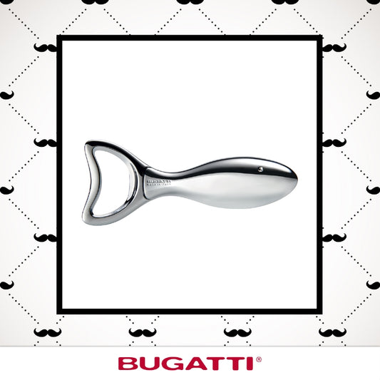 Bomboniera Apribottiglie Lino Pesce Acciaio e Oro 24 Carati Bugatti