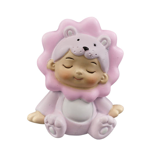 Bomboniera Segnaposto Calamita Beby Leoncino Rosa o Celeste