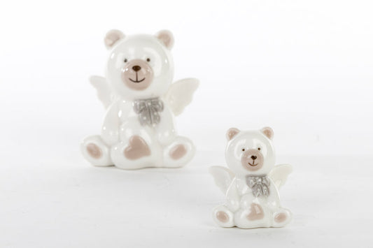 Bomboniera Orsetto Angelo Porcellana