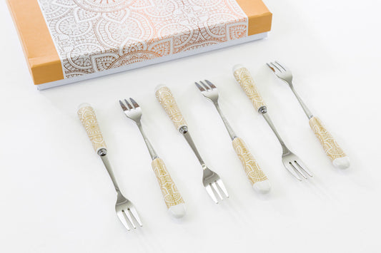 Bomboniera Set Forchettine Fantasia Metallo Le Stelle