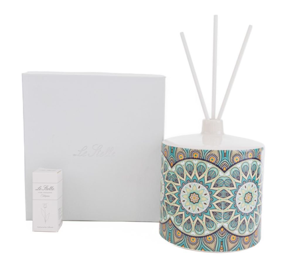 Cashmere Porcelain Perfumer Favor "Le Stelle" Round