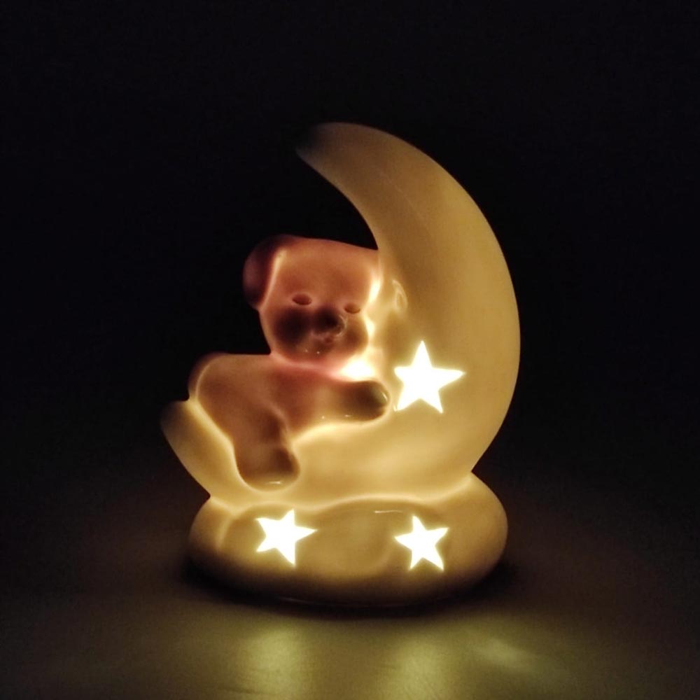 Faveur LED pour chien en porcelaine Duesse
