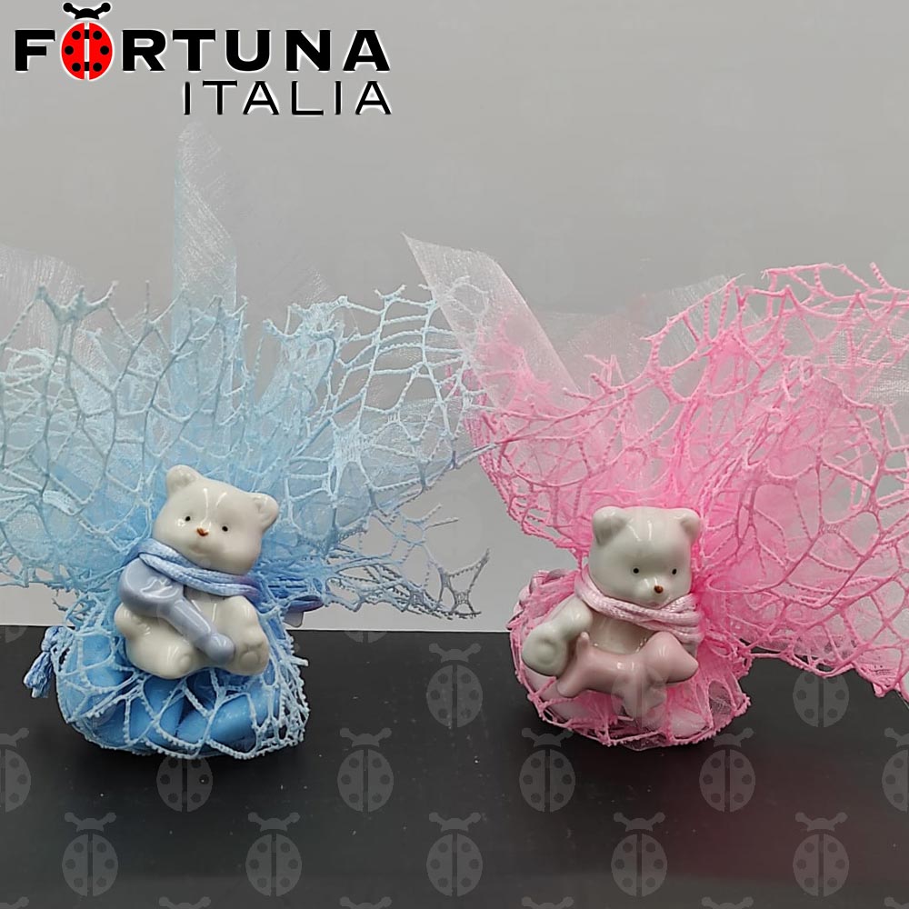 Faveur complète d’ours en peluche joyeux