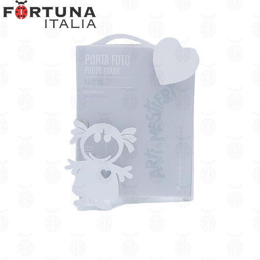 Bomboniera Portafoto Bambina Arti e Mestieri in Ferro