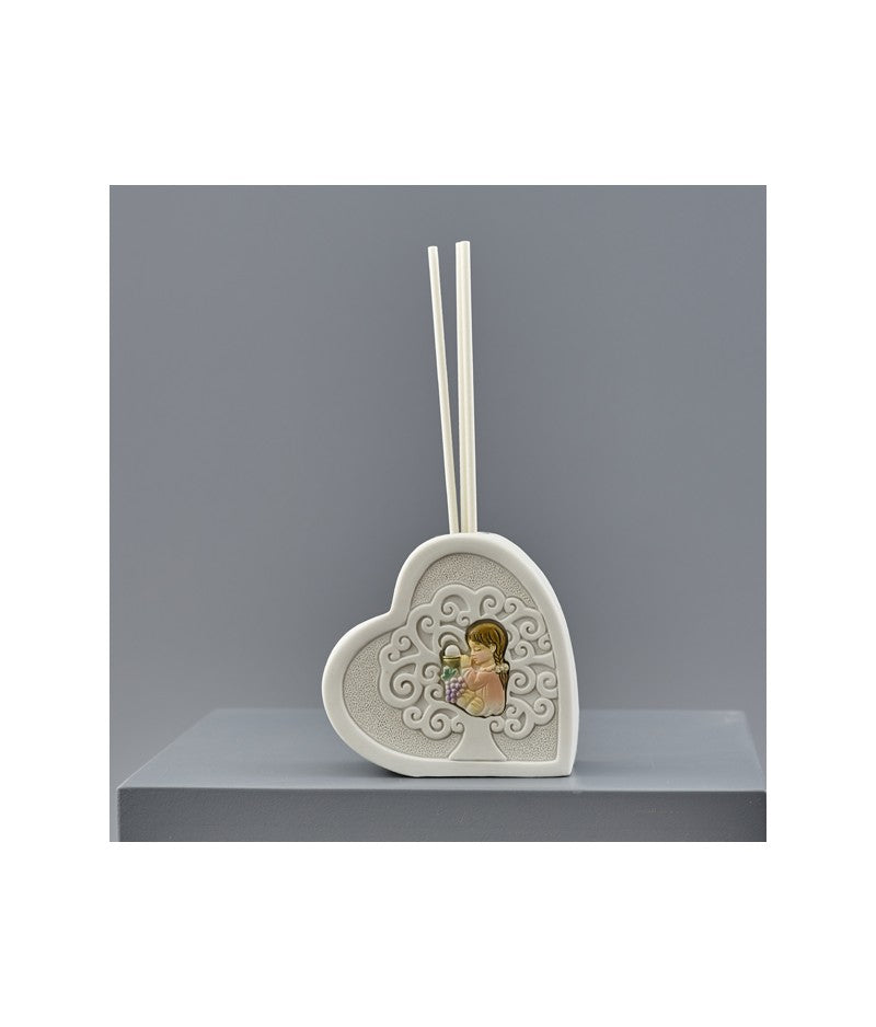 Faveur du parfumeur coeur de communion rose et bleu