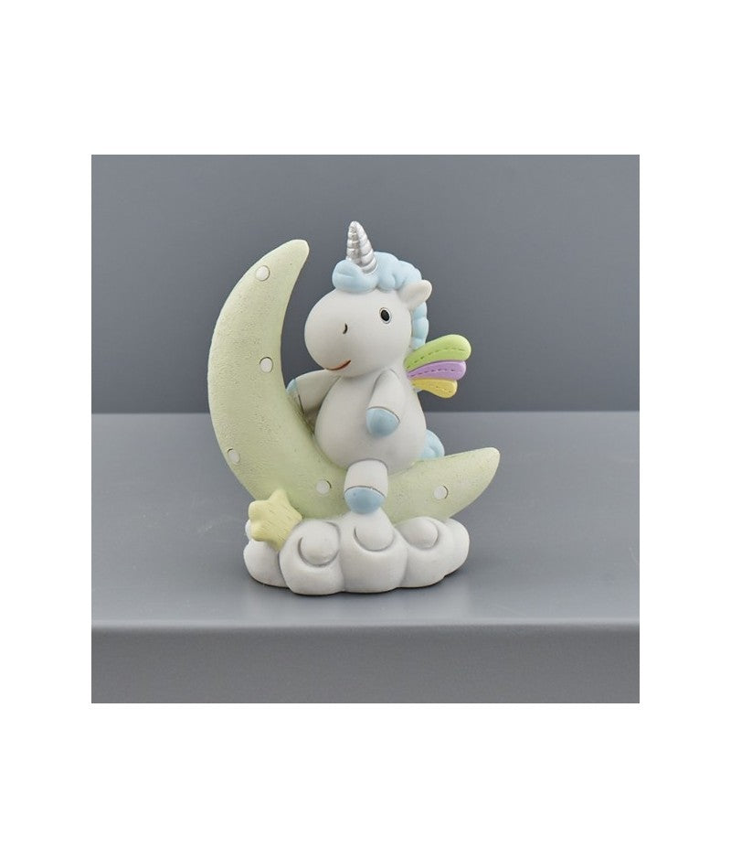 Unicorn on the Moon Rainbow Pink or Sky Blue Favor