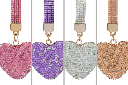 Bomboniera Portachiavi Strass Cuore Labbra Cigliegia con Astuccio Le Stelle
