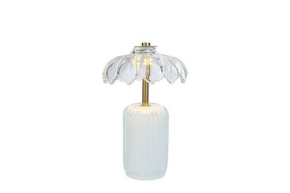 Bomboniera Lampada Vetro LED Ambra o Bianca con Box Regalo Le Stelle