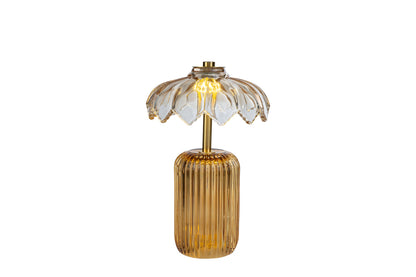 Bomboniera Lampada Vetro LED Ambra o Bianca con Box Regalo Le Stelle