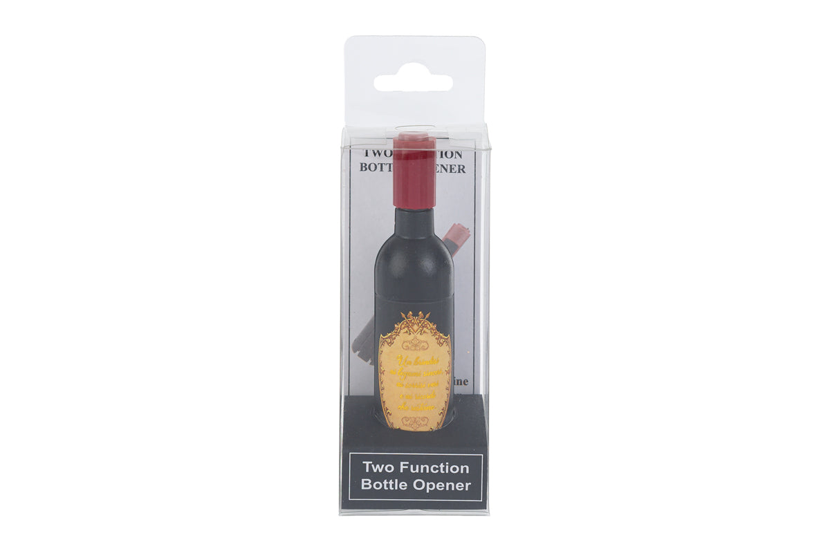 Bomboniera o Segnaposto Apribottiglie Calamita Vino in Bottiglia Black Le Stelle