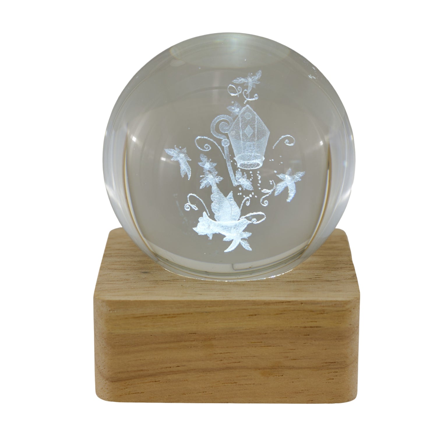 Bomboniera Lampada a Batteria Sfera Cresima LED Melograno