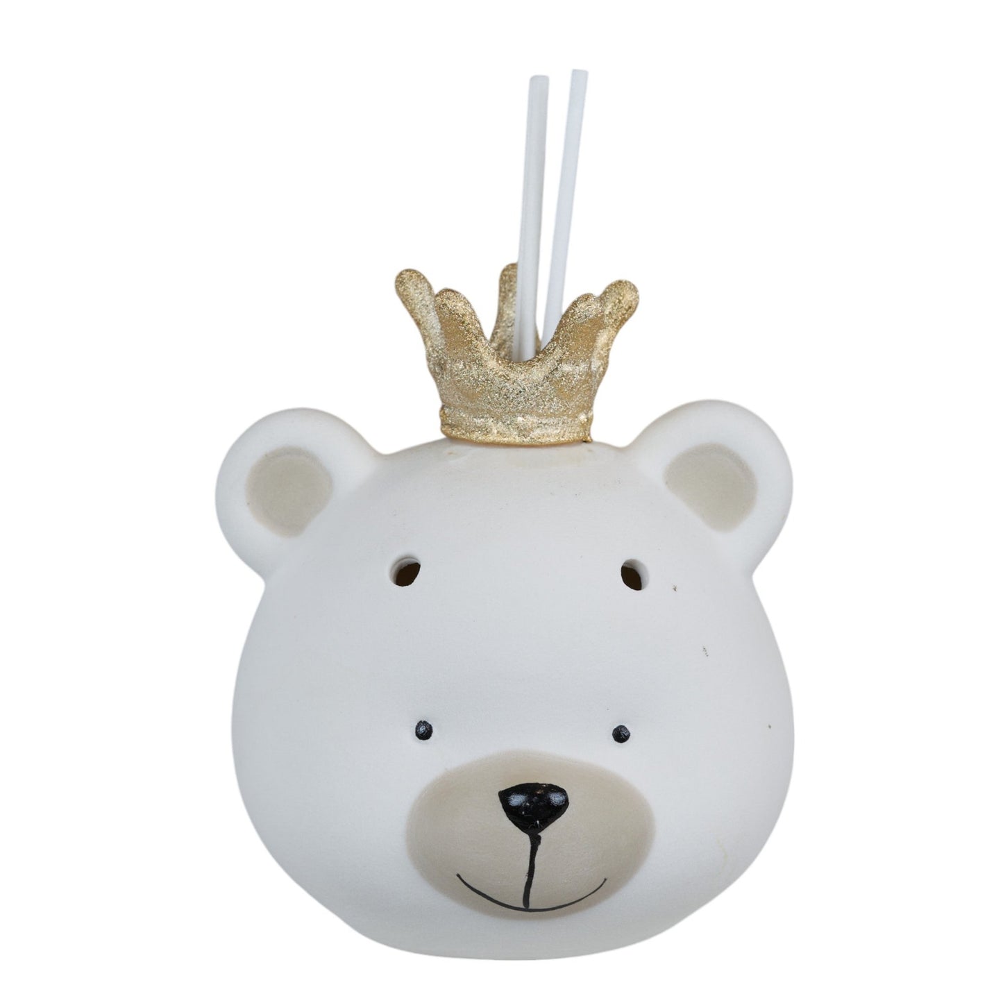 Led Crown Bear Perfumer Favor in Satin Porcelain