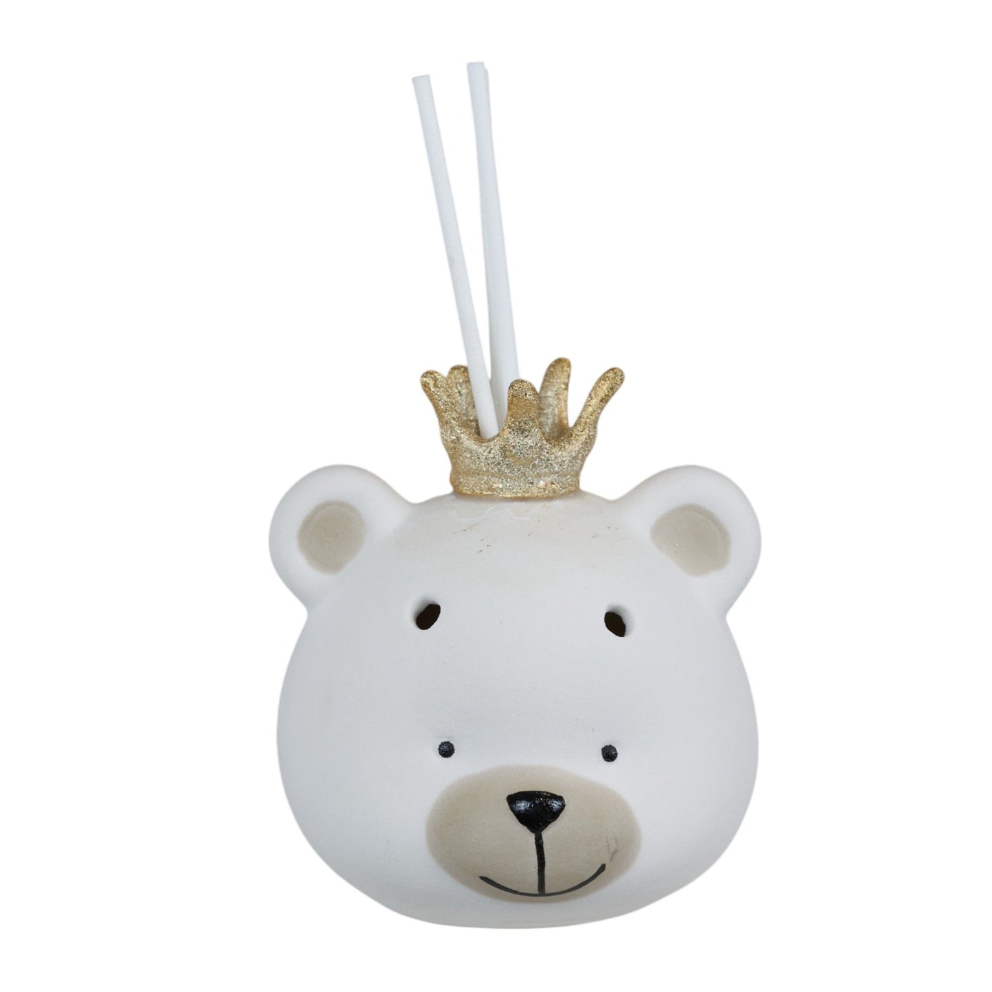 Led Crown Bear Perfumer Favor in Satin Porcelain