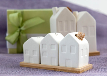 Home Favor Toothpick Holder Porcelain Margot 