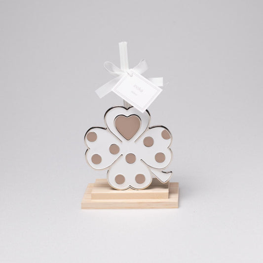 White Four-Leaf Clover Large Margot Air Freshener Bomboniera