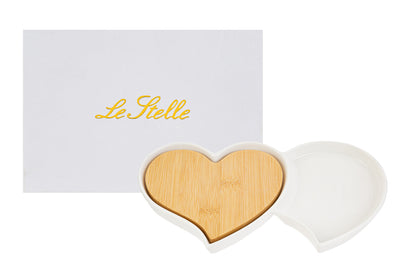 Le Stelle Cadeau Apéritif Coeurs en Porcelaine 